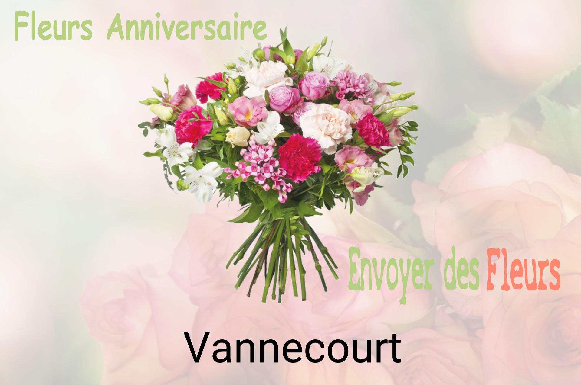 Bouquet de fleurs d’anniversaire livré à Vannecourt