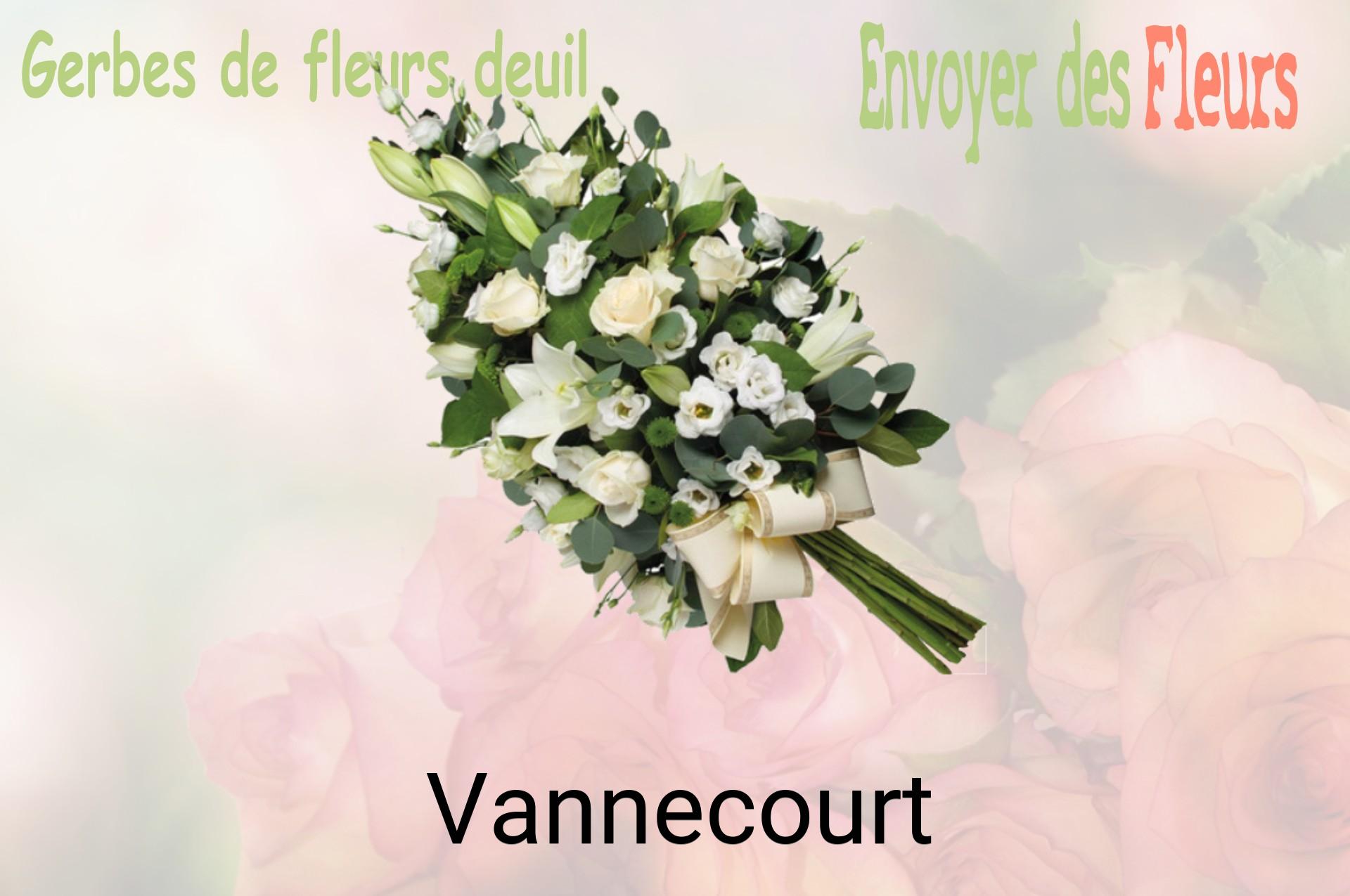 Gerbe de fleurs de deuil livrée à Vannecourt
